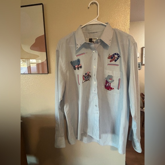 USA Cowgirl Patch Long Sleeve - Picture 1 of 5